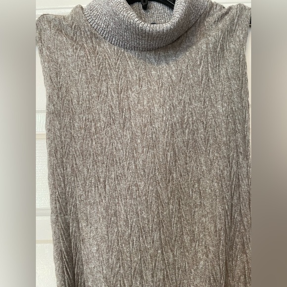 NWT Zara Taupe Turtleneck Sweater Dress-Medium - Picture 4 of 9